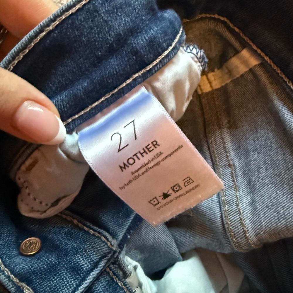 MOTHER Women's Hustler Ankle Fray Jeans Size 27 - Picture 4 of 10